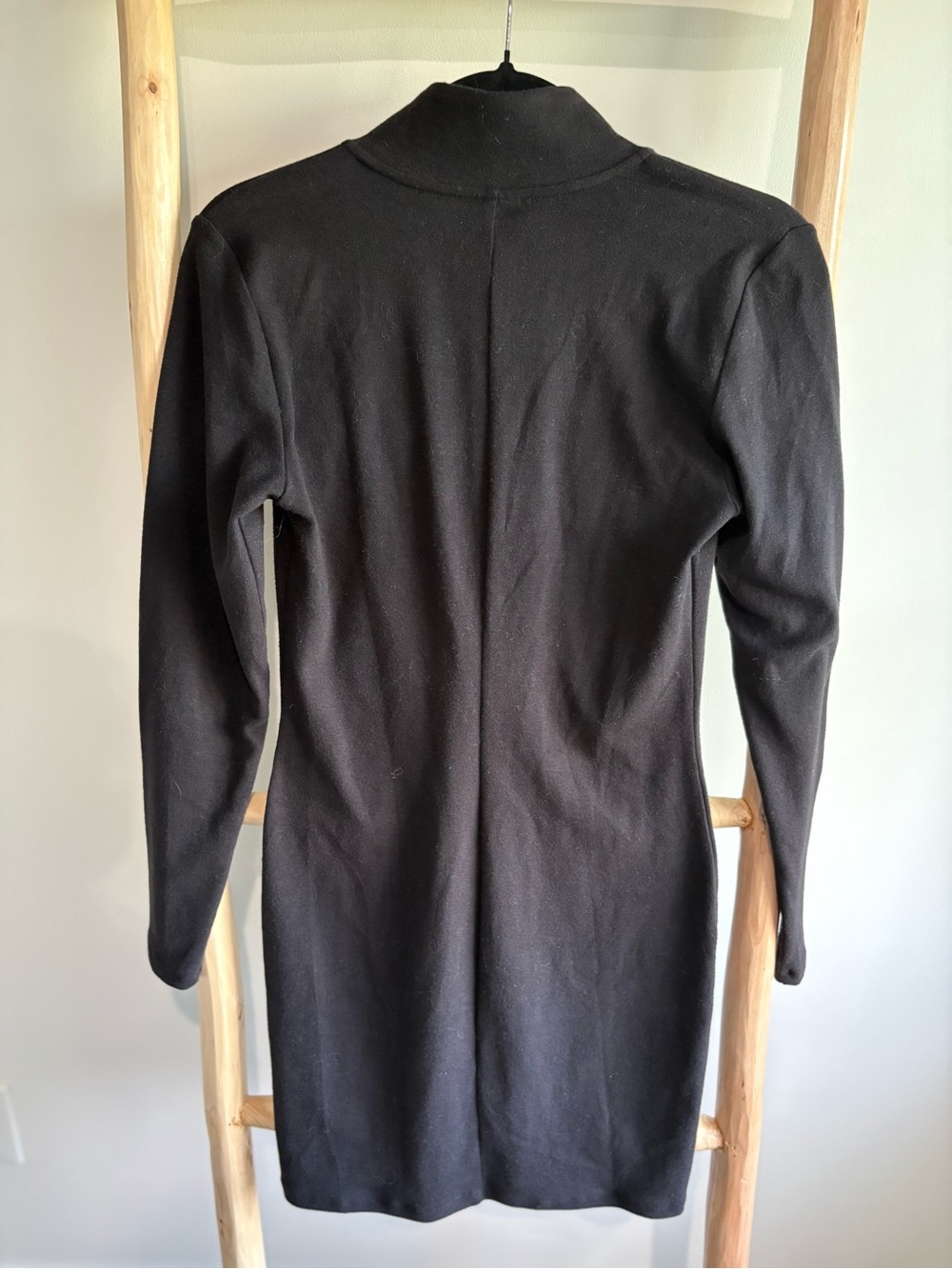 Sunday Best Black Zip-Front Knit Top - Picture 3 of 4